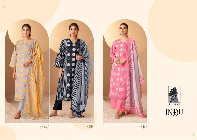 Indu By Sahiba Digital Printed Lawn Cotton Dress Material Wholesale Price In Surat